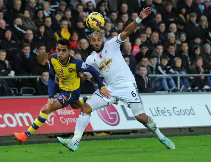 Framed Print : Clash of Titans: Sanchez vs. Williams in Swansea Derby