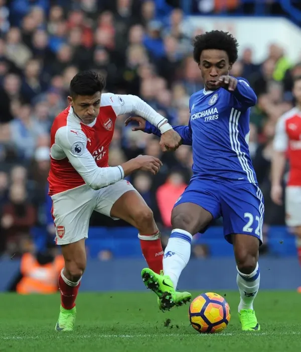 Framed Print : Clash of Titans: Sanchez vs. Willian - Chelsea vs. Arsenal, Premier League 2016-17 Framed Print : Clash of Titans: Sanchez vs. Willian - Chelsea vs. Arsenal, Premier League 2016-17