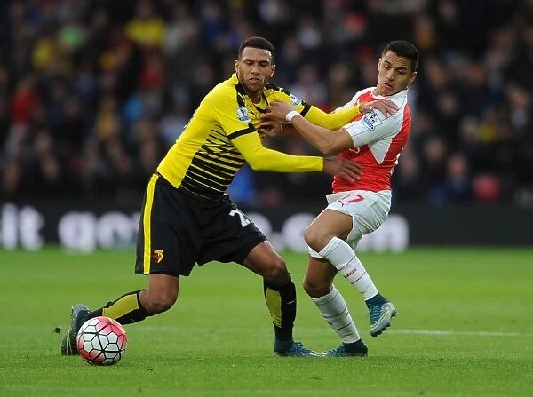 Clash at Vicarage Road: Sanchez Fouls by Capoue (Watford vs. Arsenal, 2015 / 16) - Alexis Sanchez Fouled by Etienne Capoue