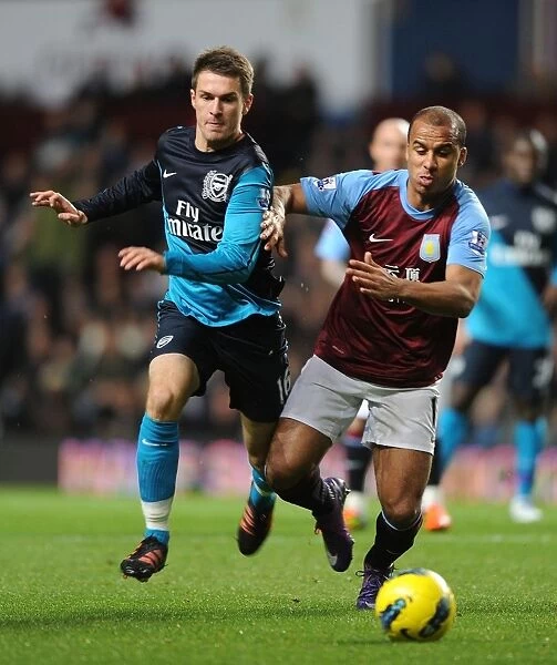 Clash at Villa Park: Ramsey vs Agbonlahor, Premier League Battle (2011-12)