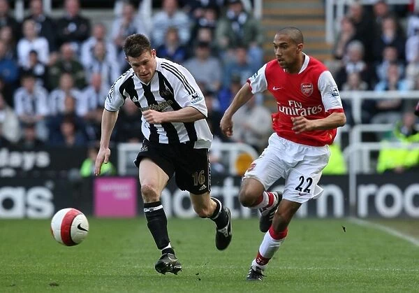 Clash of the Wingbacks: Gael Clichy vs. James Milner, 0:0 Newcastle United vs. Arsenal, FA Premiership, 2007