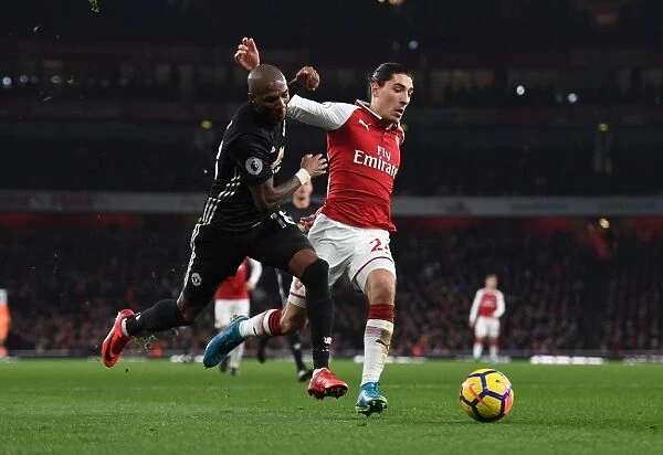 Clash of Wings: Bellerin vs. Young - Arsenal vs. Manchester United, Premier League 2017-18