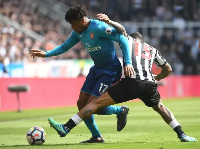 Framed Print : Clash of Wings: Iwobi vs. Kenedy - A Premier League Battle at St. James Park Framed Print : Clash of Wings: Iwobi vs. Kenedy - A Premier League Battle at St. James Park