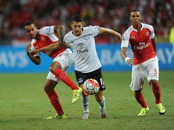 Clash of Wings: Walcott, Mirallas, and Gibbs Go Head-to-Head in Arsenal vs Everton (Asia Trophy 2015-16)
