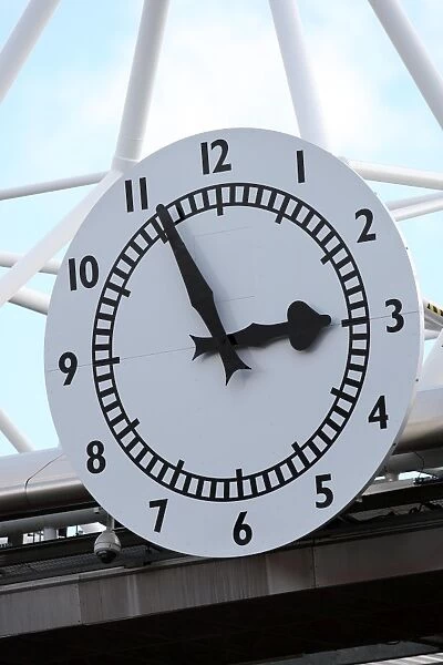 The Clock. Arsenal 2: 3 West Bromwich Albion, Barclays Premier League. Emirates Stadium