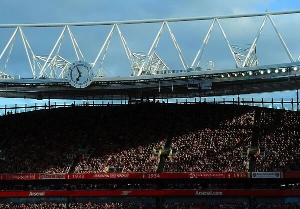 Clock End at Emirates Stadium: Arsenal vs Crystal Palace, Premier League 2014 / 15