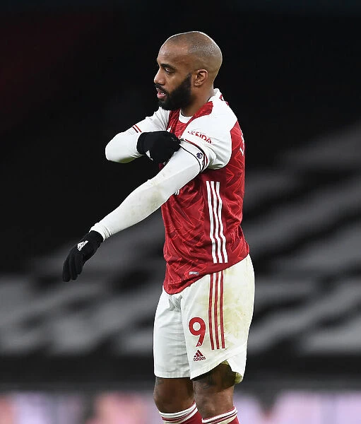 Behind Closed Doors: Alex Lacazette in Action for Arsenal vs. Newcastle United (Premier League 2020-21)