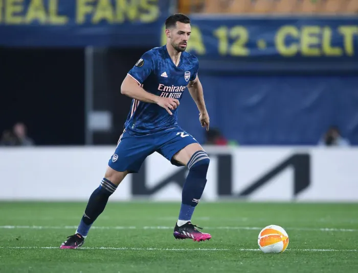 Framed Print : Behind Closed Doors: Arsenal's Pablo Mari in UEFA Europa League Semi-Final Clash against Villarreal