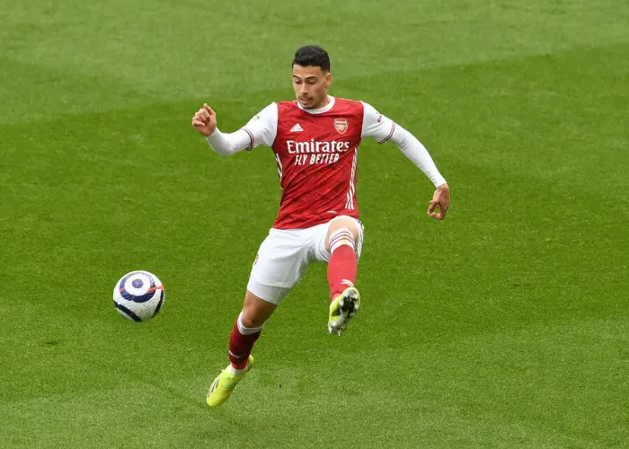 Framed Print : Behind Closed Doors: Gabriel Martinelli in Action for Arsenal against Newcastle United (Newcastle v Arsenal, 2021-22 Premier League) Framed Print : Behind Closed Doors: Gabriel Martinelli in Action for Arsenal against Newcastle United (Newcastle v Arsenal, 2021-22 Premier League)