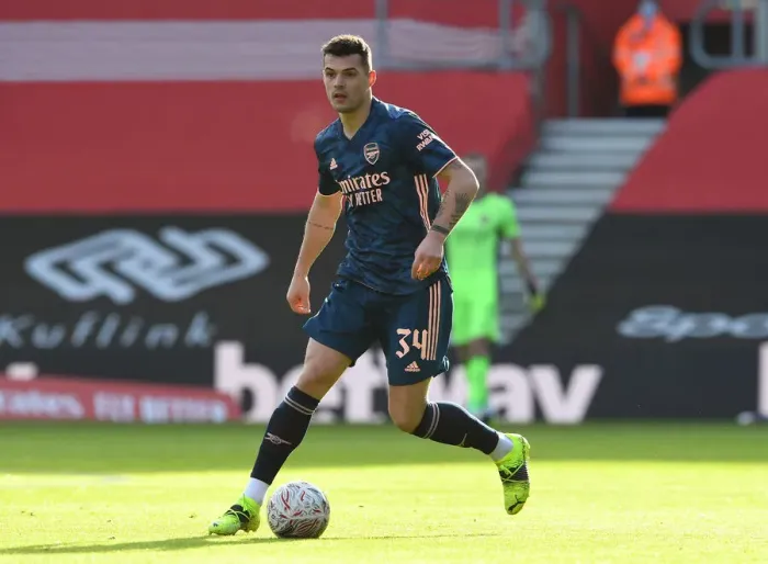 Framed Print : Behind Closed Doors: Granit Xhaka in FA Cup Action - Southampton vs Arsenal (January 2021) Framed Print : Behind Closed Doors: Granit Xhaka in FA Cup Action - Southampton vs Arsenal (January 2021)