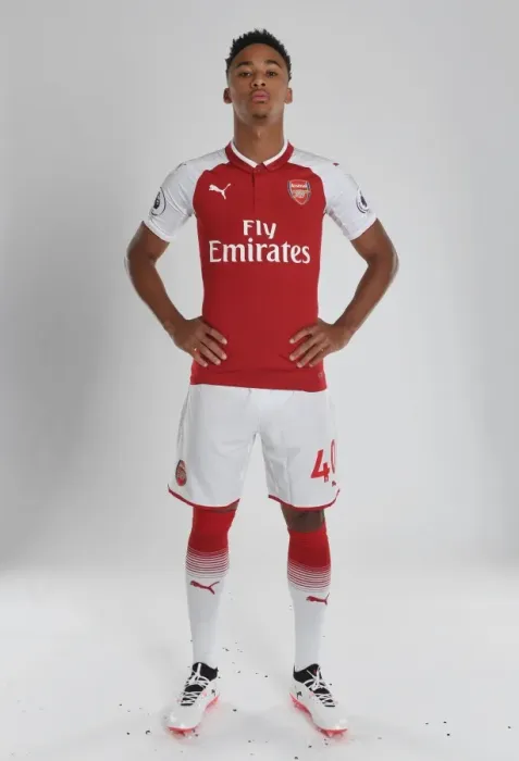 Framed Print : Cohen Bramall at Arsenal First Team Photocall (2017-18) Framed Print : Cohen Bramall at Arsenal First Team Photocall (2017-18)