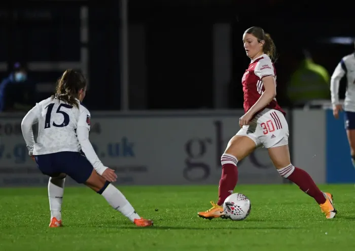Framed Print : Conti Cup: Arsenal Women vs. Tottenham Hotspur Women in Empty Stands Framed Print : Conti Cup: Arsenal Women vs. Tottenham Hotspur Women in Empty Stands