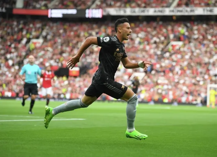Framed Print : Controversial Goal Disallowed: Martinelli's Celebration vs Manchester United (2022-23) Framed Print : Controversial Goal Disallowed: Martinelli's Celebration vs Manchester United (2022-23)