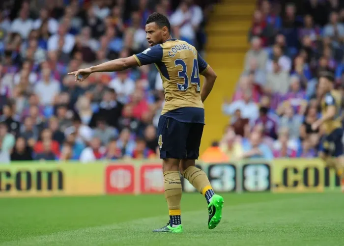 Framed Print : Coquelin in Action: Premier League 2015-16 - Arsenal vs. Crystal Palace