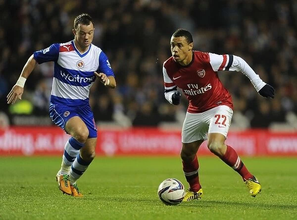 Coquelin Charges Past Hunt: Reading vs. Arsenal in Capital One Cup