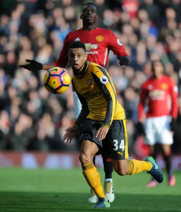 Framed Print : Coquelin at Old Trafford: Arsenal vs Manchester United, Premier League 2016-17 Framed Print : Coquelin at Old Trafford: Arsenal vs Manchester United, Premier League 2016-17