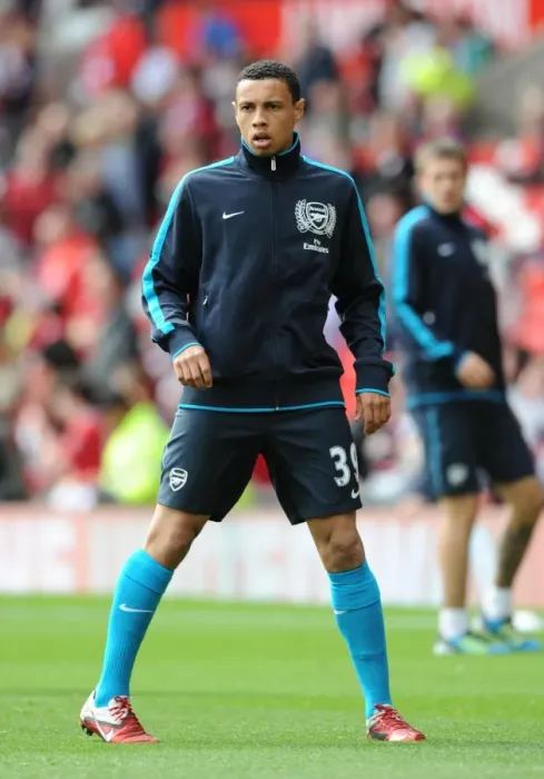Framed Print : Coquelin at Old Trafford: Arsenal vs Manchester United, Premier League 2011-12 Framed Print : Coquelin at Old Trafford: Arsenal vs Manchester United, Premier League 2011-12