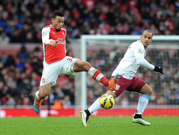 Coquelin Outmuscles Agbonlahor: Arsenal vs Aston Villa, Premier League 2015