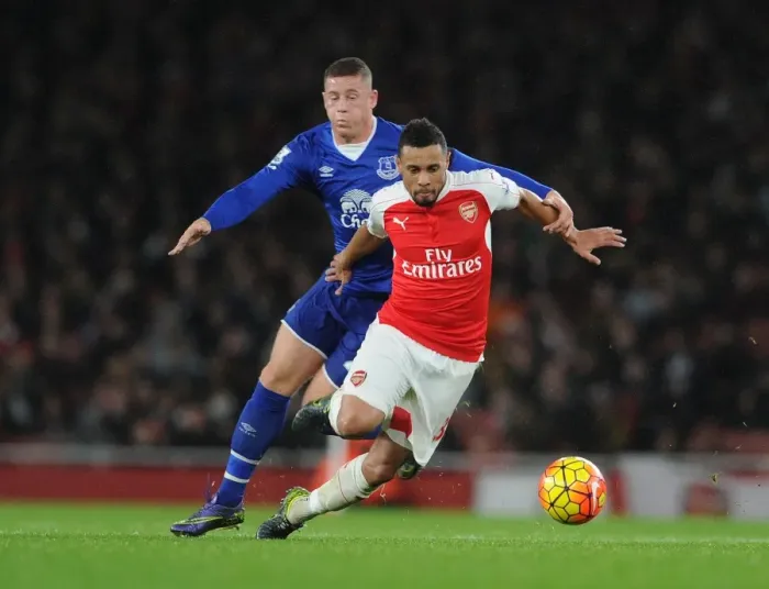 Framed Print : Coquelin vs. Barkley: A Football Rivalry Unfolds in the Arsenal vs. Everton Clash Framed Print : Coquelin vs. Barkley: A Football Rivalry Unfolds in the Arsenal vs. Everton Clash