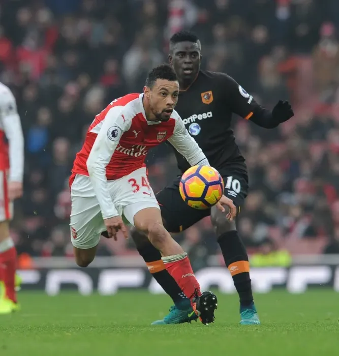 Framed Print : Coquelin vs Diaye: A Midfield Battle at the Emirates - Arsenal vs Hull City, 2016-17 Framed Print : Coquelin vs Diaye: A Midfield Battle at the Emirates - Arsenal vs Hull City, 2016-17