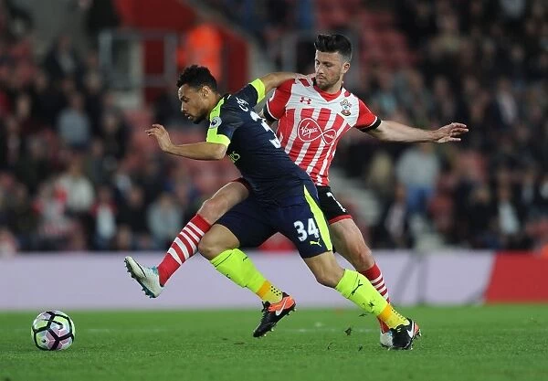 Coquelin vs. Long: Intense Battle in Southampton v Arsenal Premier League Clash