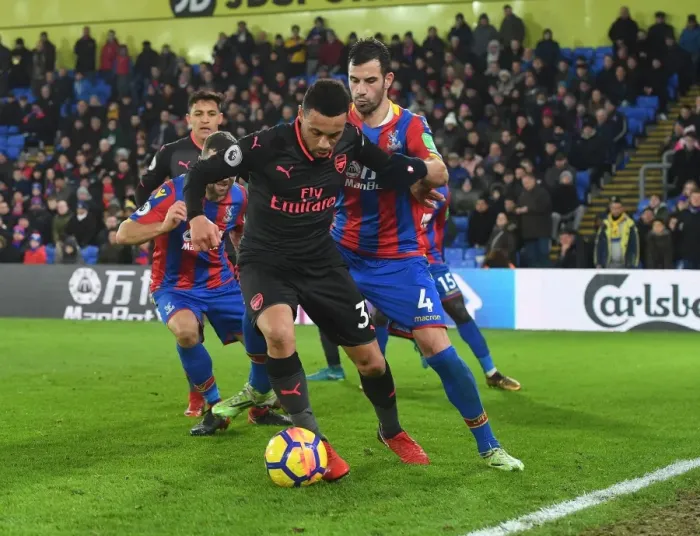 Framed Print : Coquelin vs Milivojevic: A Midfield Battle in the Premier League - Crystal Palace vs Arsenal (2017-18) Framed Print : Coquelin vs Milivojevic: A Midfield Battle in the Premier League - Crystal Palace vs Arsenal (2017-18)