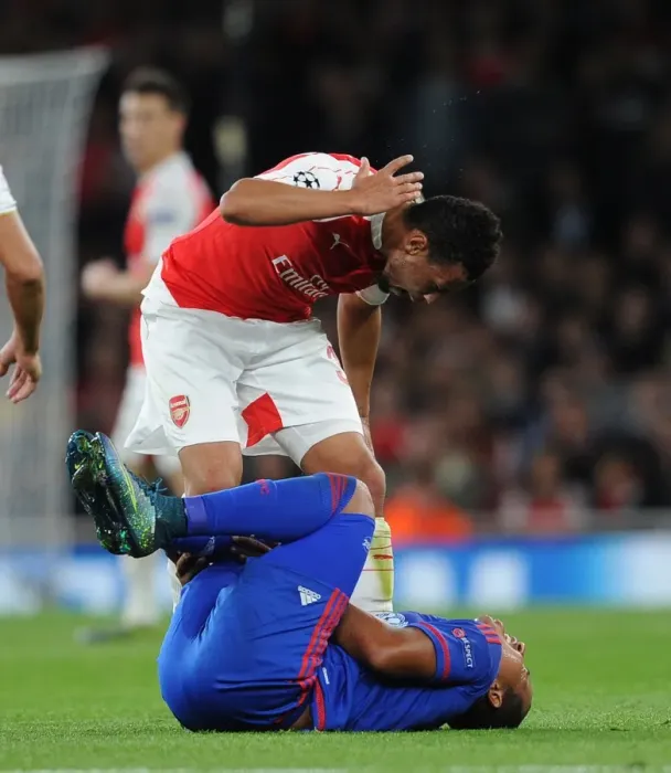 Framed Print : Coquelin vs. Pardo: A Champions League Clash at Arsenal Framed Print : Coquelin vs. Pardo: A Champions League Clash at Arsenal