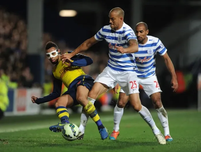 Framed Print : Coquelin vs Zamora: Intense Battle in Queens Park Rangers vs Arsenal Premier League Clash Framed Print : Coquelin vs Zamora: Intense Battle in Queens Park Rangers vs Arsenal Premier League Clash