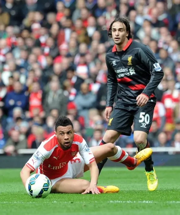 Framed Print : Coquelin's Dominance: Arsenal's 4-1 Victory over Liverpool featuring Coquelin vs Markovic Framed Print : Coquelin's Dominance: Arsenal's 4-1 Victory over Liverpool featuring Coquelin vs Markovic
