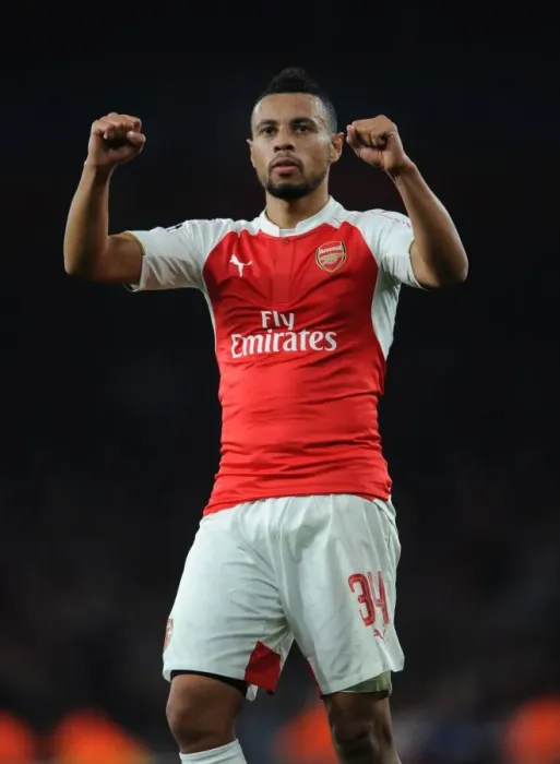 Framed Print : Coquelin's Stunner: Arsenal's Shocking Upset of Bayern Munich in the Champions League