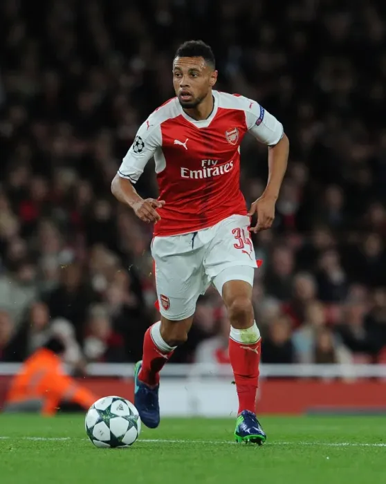 Framed Print : Coquelin's Unyielding Spirit: Arsenal's Triumph over Ludogorets in Champions League Framed Print : Coquelin's Unyielding Spirit: Arsenal's Triumph over Ludogorets in Champions League