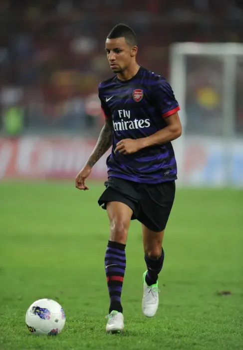 Framed Print : Craig Eastmond in Action: Arsenal vs Malaysia XI, 2012 Framed Print : Craig Eastmond in Action: Arsenal vs Malaysia XI, 2012