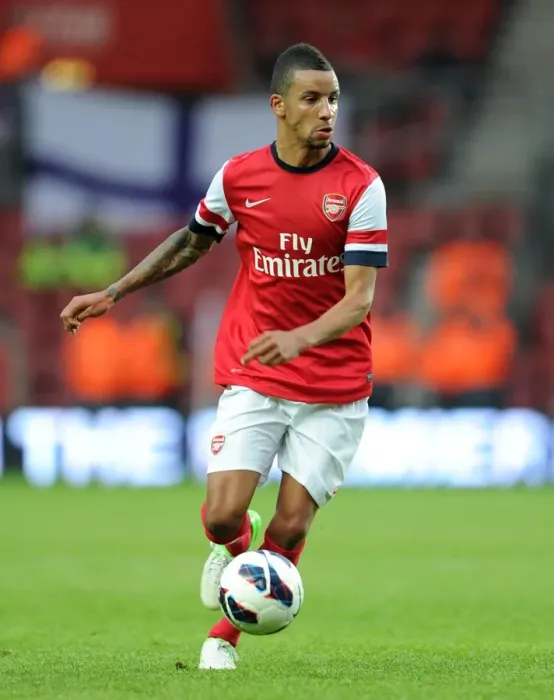 Framed Print : Criag Eastmond (Arsenal). Southampton 1: 1 Arsenal. The Markus Liebherr Memorial Cup