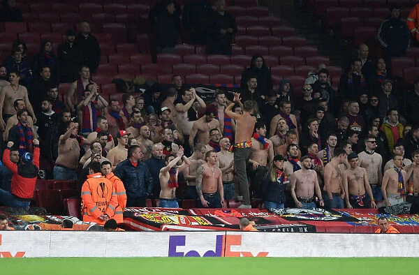 CSKA Fans at Arsenal's Emirates Stadium during UEFA Europa League Quarterfinal