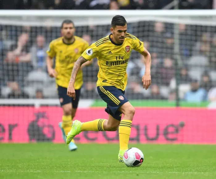 Framed Print : Dani Ceballos in Action: Arsenal vs. Newcastle United, Premier League 2019-20