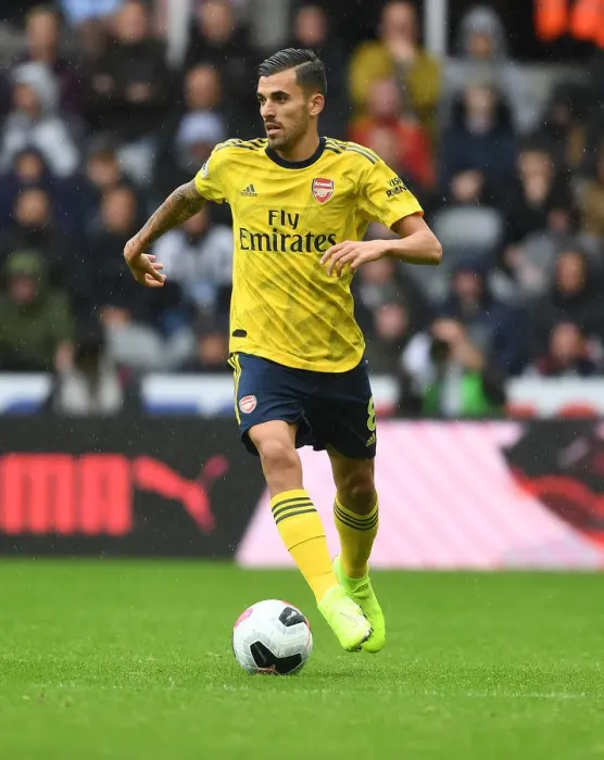 Framed Print : Dani Ceballos in Action: Arsenal vs. Newcastle United, Premier League 2019-20