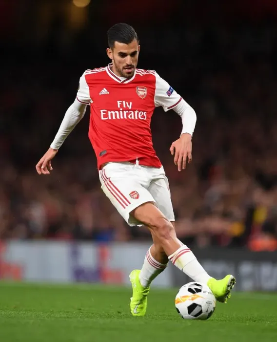 Framed Print : Dani Ceballos in Action: Arsenal vs. Standard Liege, Europa League 2019-20