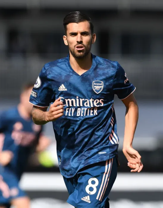 Framed Print : Dani Ceballos in Action: Arsenal vs. Fulham, Premier League 2020-21