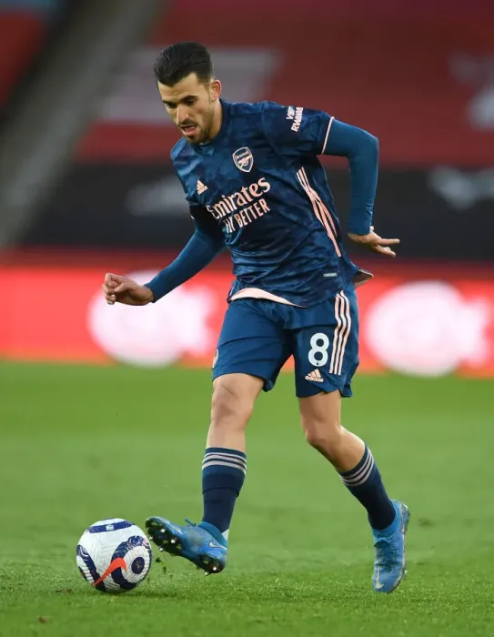 Framed Print : Dani Ceballos in Action: Arsenal vs. Sheffield United, Premier League 2020-21