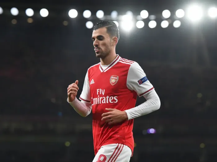 Framed Print : Dani Ceballos in Action: Arsenal vs Standard Liege, Europa League 2019-20