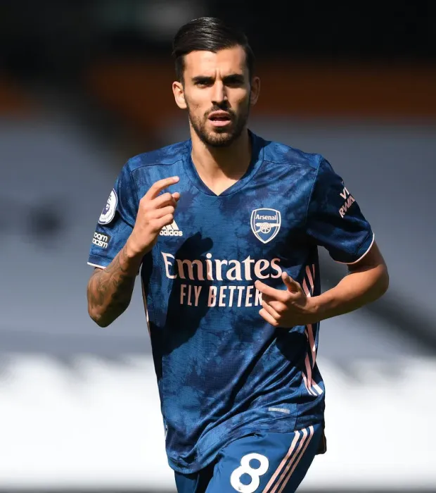 Framed Print : Dani Ceballos in Action: Fulham vs Arsenal, Premier League 2020-21