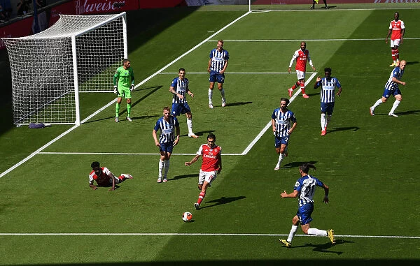 Dani Ceballos Chases Down Loose Ball: Brighton & Hove Albion vs. Arsenal FC, Premier League 2019-2020