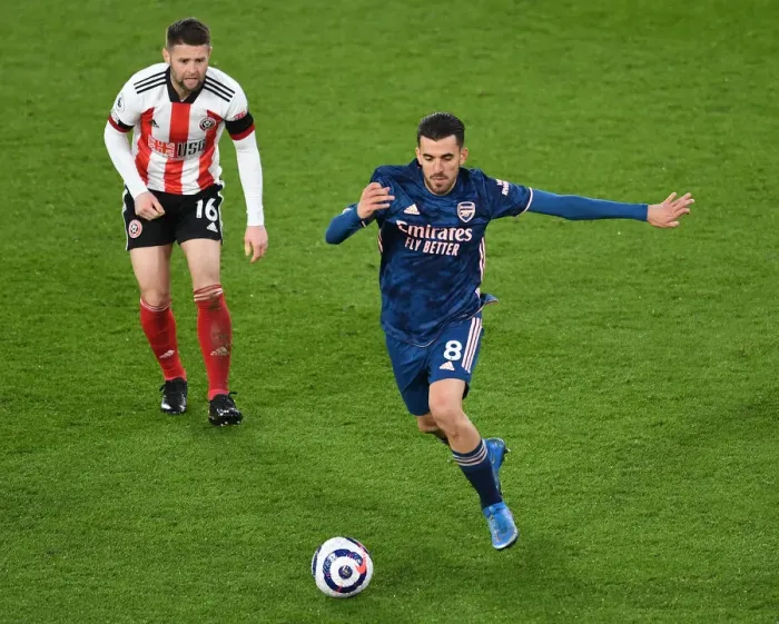 Framed Print : Dani Ceballos Drives Past Oliver Norwood: Sheffield United vs. Arsenal, Premier League 2020-21 Framed Print : Dani Ceballos Drives Past Oliver Norwood: Sheffield United vs. Arsenal, Premier League 2020-21