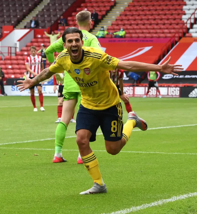 Framed Print : Dani Ceballos Scores Arsenal's Second Goal: FA Cup Quarterfinals vs Sheffield United