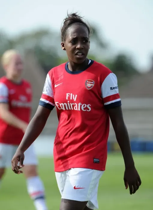 Framed Print : Danielle Carter in Action: Arsenal vs. Lincoln (FA WSL, 2012)