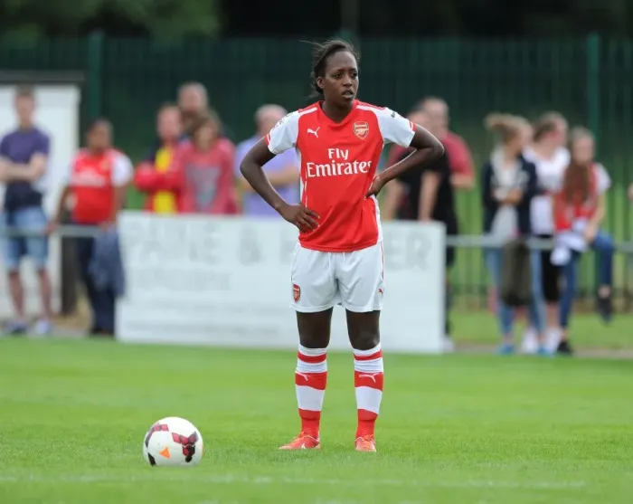 Framed Print : Danielle Carter in Action: Millwall Lionesses vs. Arsenal Ladies, WSL Continental Cup