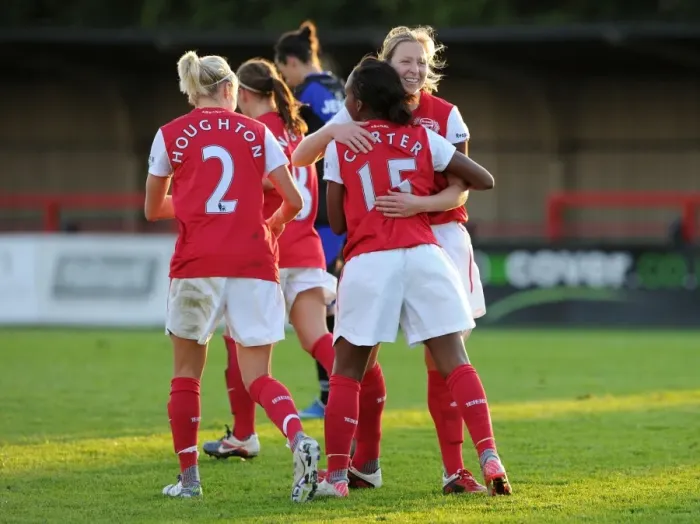 Framed Print : Danielle Carter's Five-Goal Onslaught: Arsenal Women's Champions League Victory over Rayo Vallecano Framed Print : Danielle Carter's Five-Goal Onslaught: Arsenal Women's Champions League Victory over Rayo Vallecano