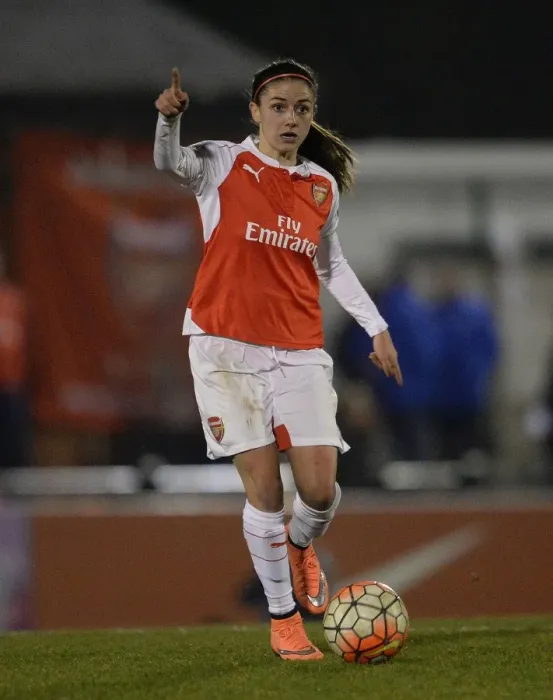 Framed Print : Danielle van de Donk: In Action for Arsenal Ladies Against Reading FC Women, WSL 1 (2016)