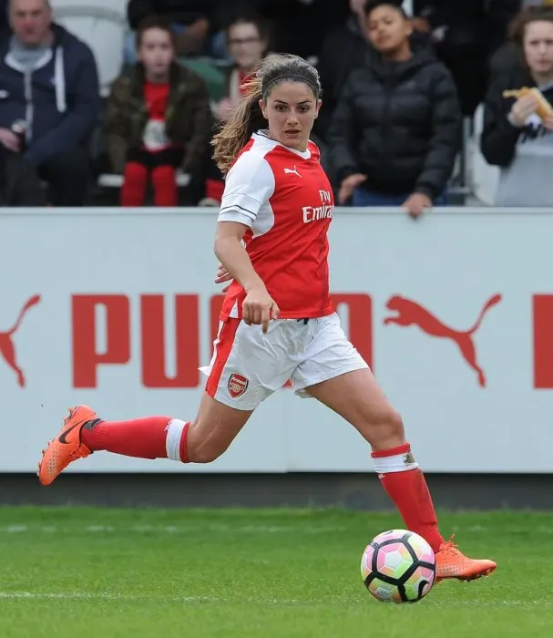 Framed Print : Danielle van de Donk: In Action for Arsenal Ladies vs. Tottenham Hotspur Ladies, FA Cup 2017