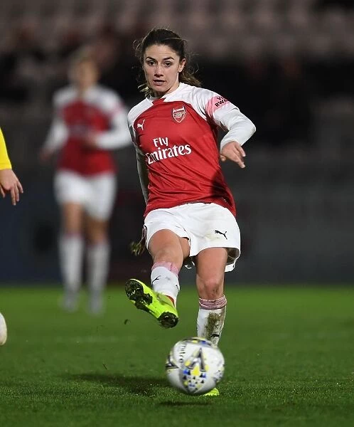 Danielle van de Donk in Action: Arsenal Women vs Birmingham City (WSL Continental Tyres Cup)